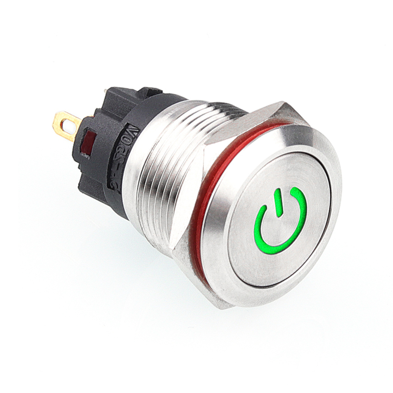 19 мм 7-контактный/5-контактный металлический кнопочный переключатель