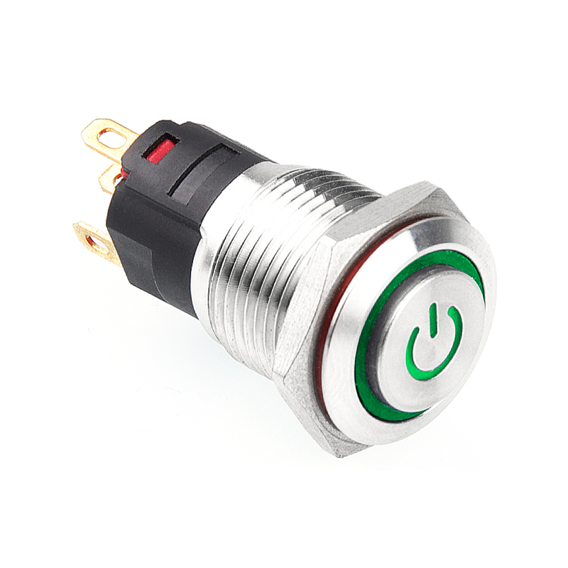 Кнопочный переключатель из нержавеющей стали 16 мм