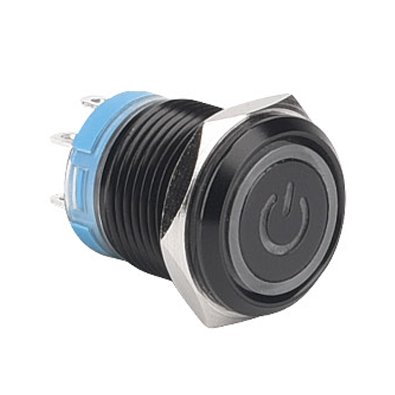 16 мм светодиодный экономичный металлический кнопочный переключатель из нержавеющей стали
