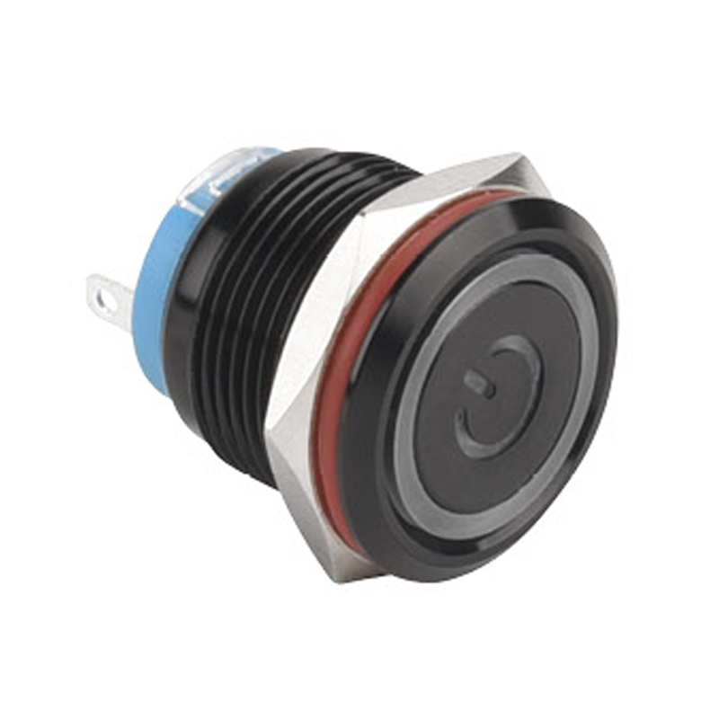 Металлический кнопочный переключатель сильноточного кольца 19 мм