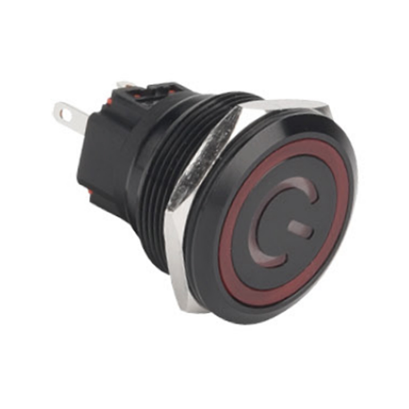 25 мм 1NO1NC Самоблокирующийся кнопочный переключатель