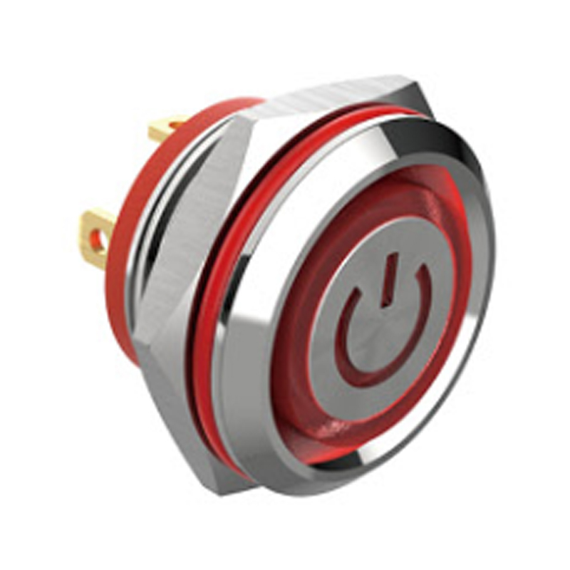 12 мм водонепроницаемый мгновенный металлический кнопочный переключатель с коротким ходом