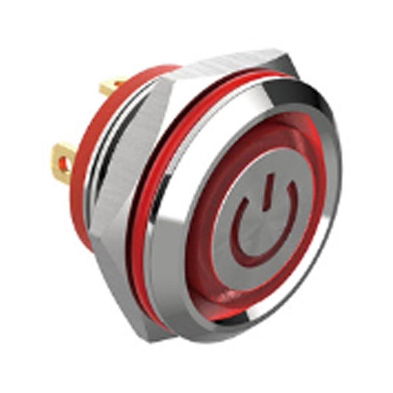 16 мм водонепроницаемый металлический кнопочный переключатель с коротким ходом