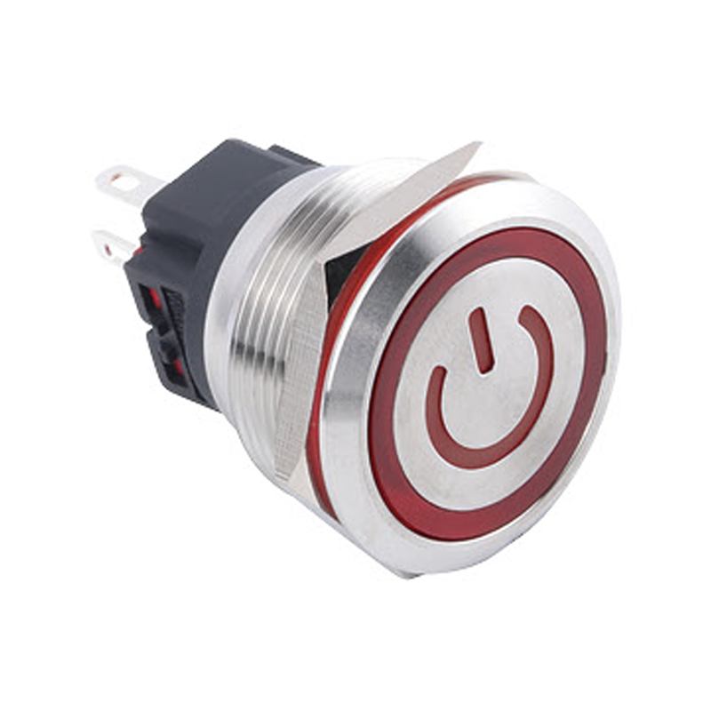 25 мм 1NO1NC Самоблокирующийся кнопочный переключатель