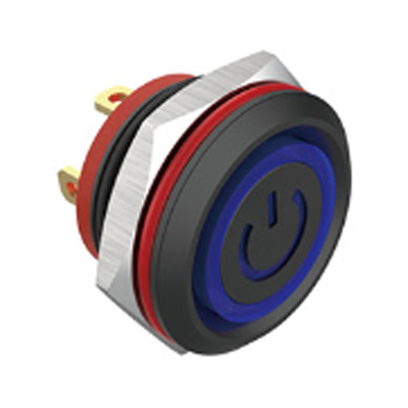 16 мм водонепроницаемый металлический кнопочный переключатель с коротким ходом