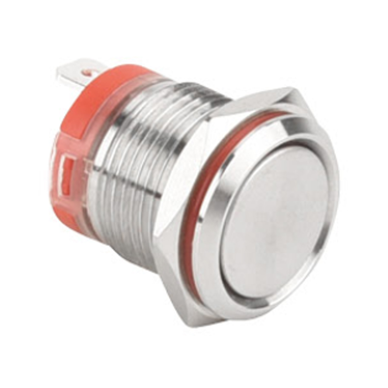 Кнопочный переключатель большого тока с плоской головкой 16 мм