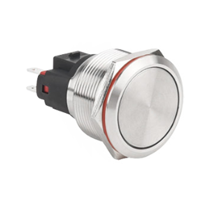 25 мм водонепроницаемый металлический кнопочный переключатель из нержавеющей стали IP67