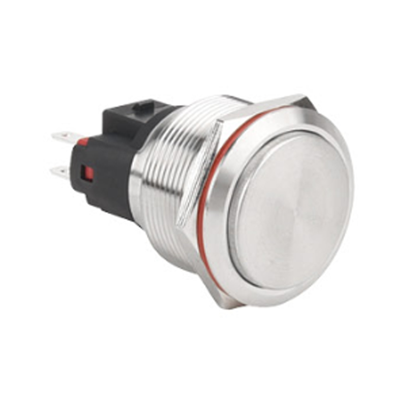 25 мм водонепроницаемый металлический кнопочный переключатель из нержавеющей стали IP67