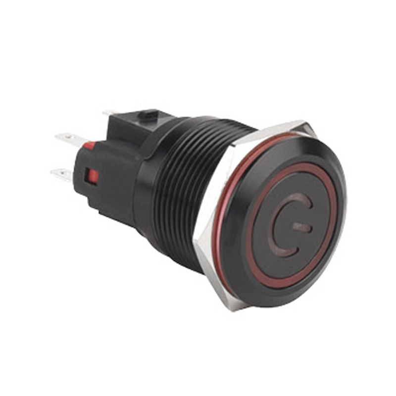 Размер установки 22 мм, кнопочный переключатель 1NO1NC