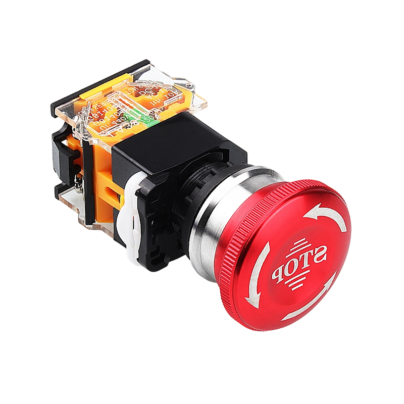 8A Сильноточный металлический переключатель аварийной остановки 1NO1NC/2NO2NC